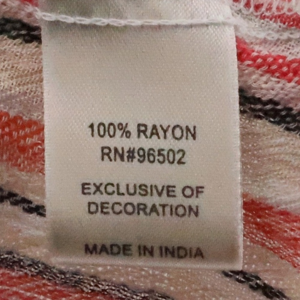 Boho Stripe Kaftan Midi Dress Womens Size L Drawstring Tassel Vacation Resort - Picture 3 of 12